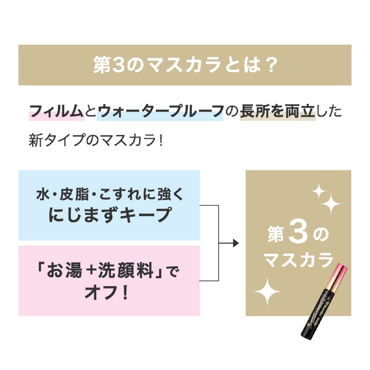 Heroine Make Long & Curl Mascara Advanced Film 02 Brown 6g Strong Curl Hot Water + Facial Cleanser Off