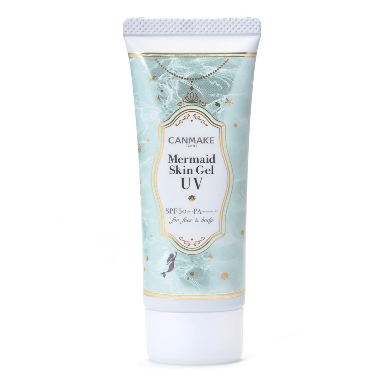 캔 메이크 머메이드 스킨 젤 UV C01 CICA 민트 자외선 차단제 젤 SPF50+ PA++++ 세안료로 꺼짐 전신 자외선 차단제 1개 (x 1)