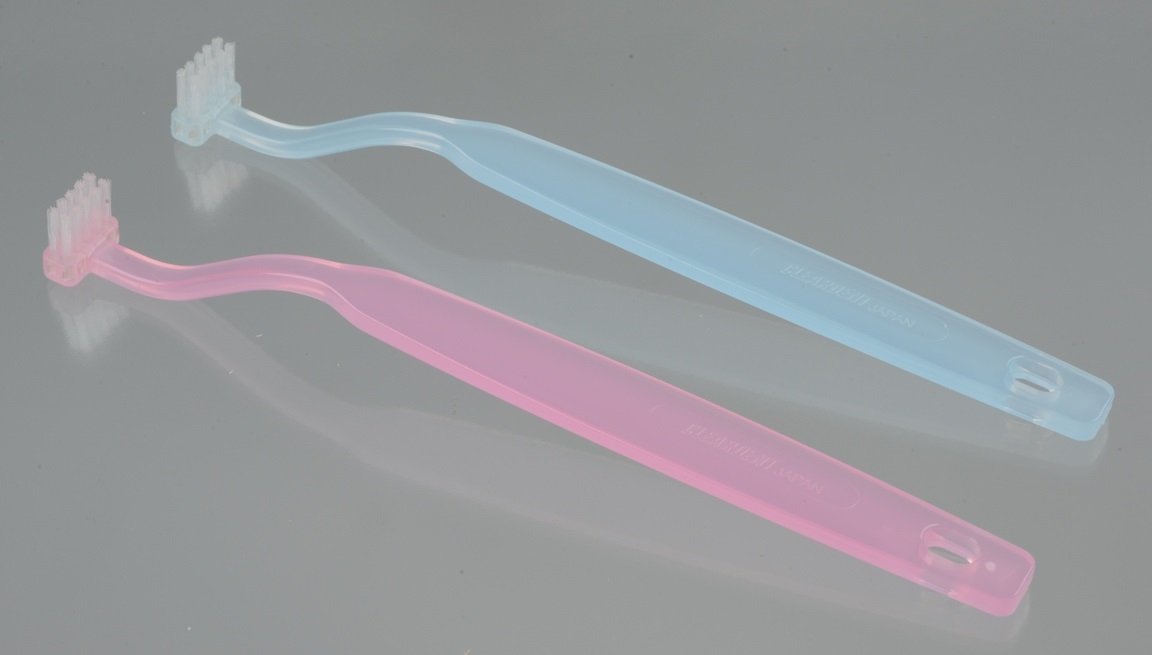 Clear Dent Back Fit Brush Pink & Blue Set of 2