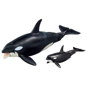 타카라 토미 (TAKARA TOMY) 아니아 AL-08 범고래 부모와 자식 (물에 떠있는 Ver.) 동물 공룡 장난감 3 세 이상