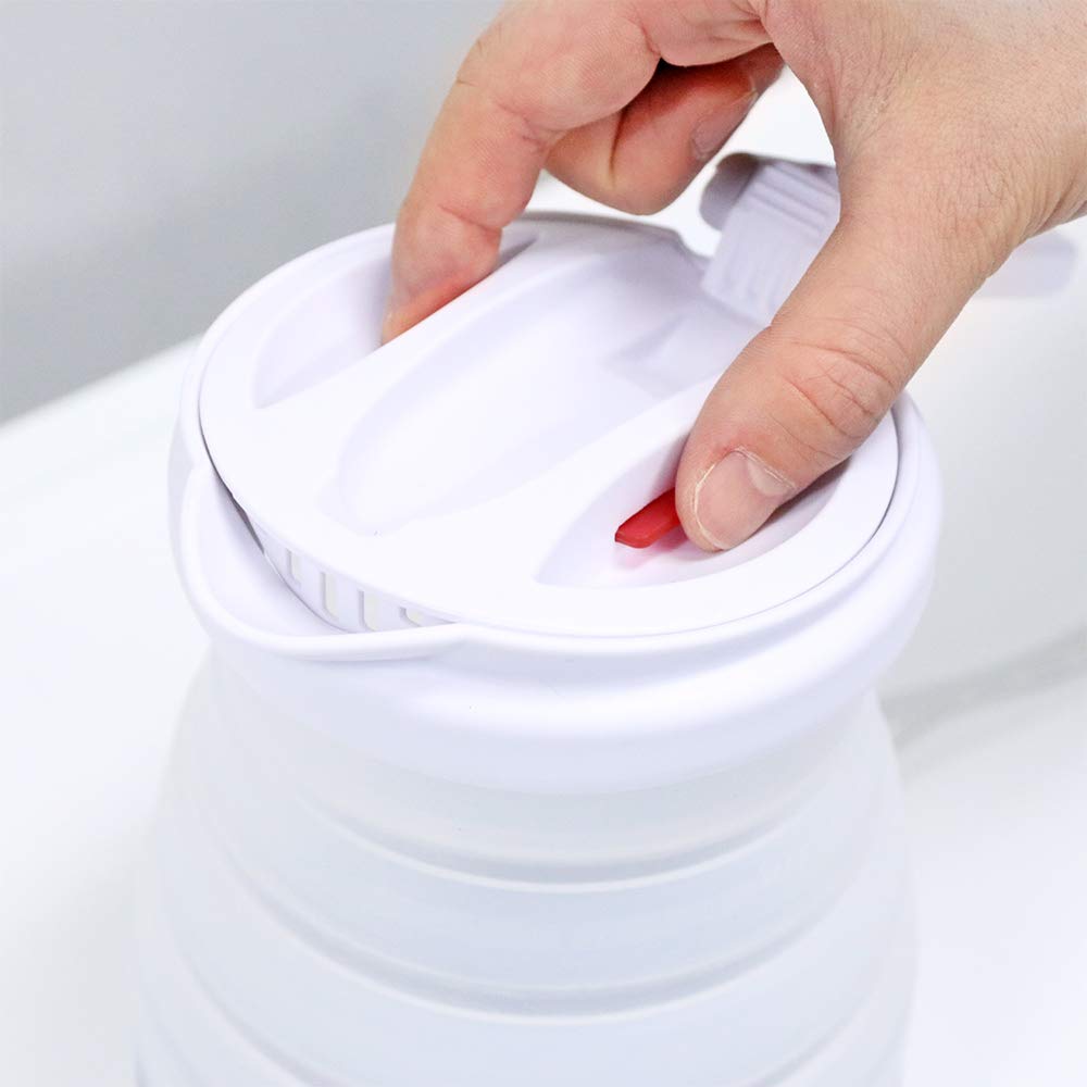Miyoshi Foldable Electric Kettle White 800ml For 2-3 People MBE-TK03/WH