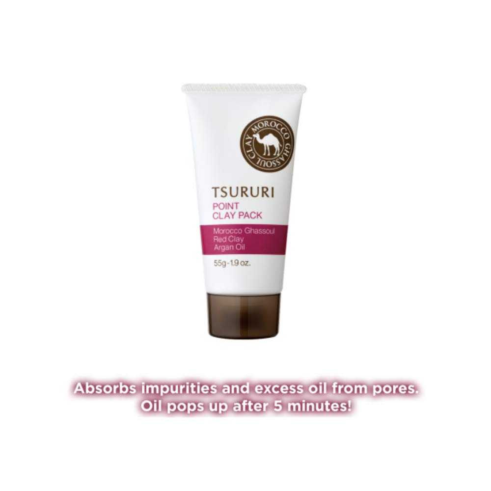 Gói chiết xuất bã nhờn Tsururi Ghassoul & Red Power 55g