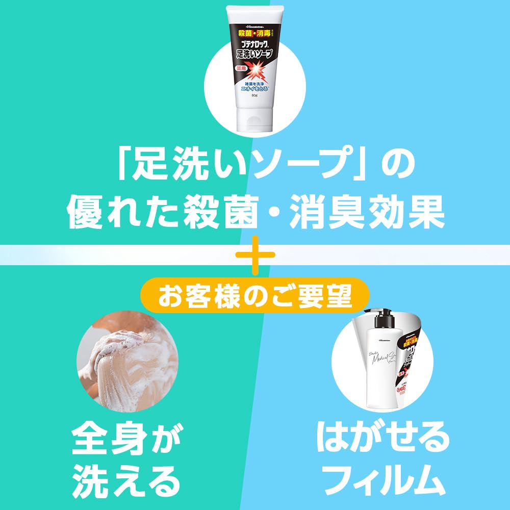 【의약부외품】쿠미츠제약 부테나록 메디컬소프 풋＆보디(300mL)