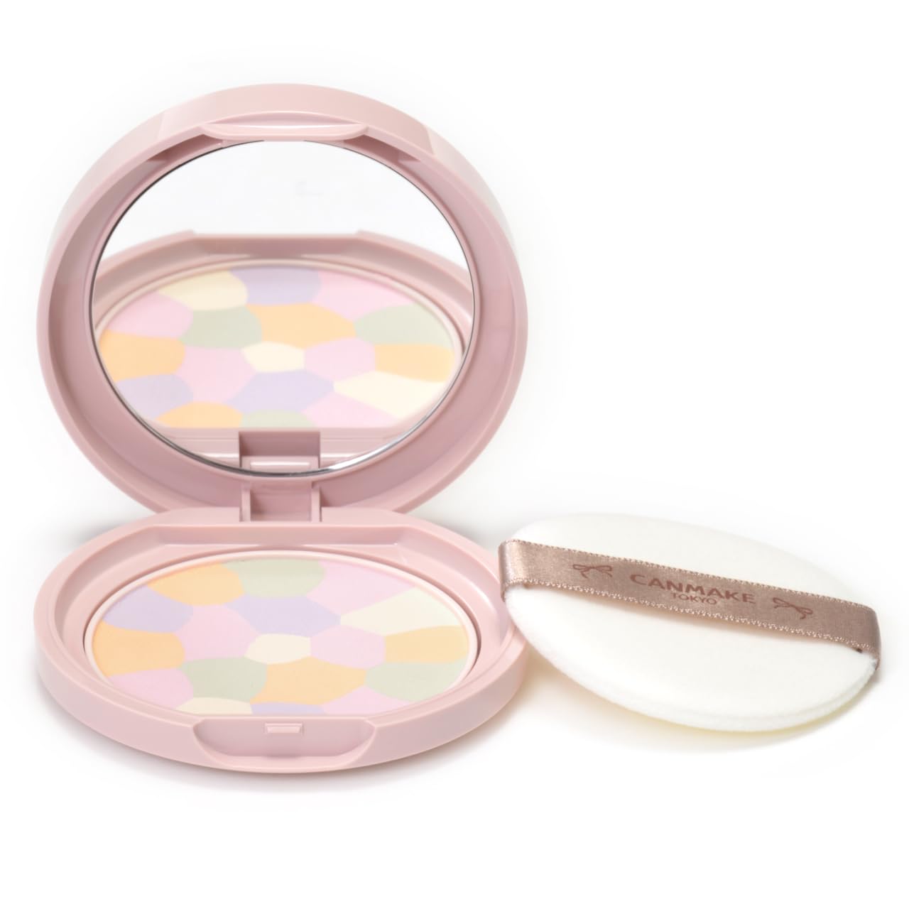 Canmake Marshmallow Finish Powder ~Abloom~ 01 (Limited Tweed Container) Dearest Bouquet Tone Up Face Powder Complexion Correction Face Wash Off UV Protection
