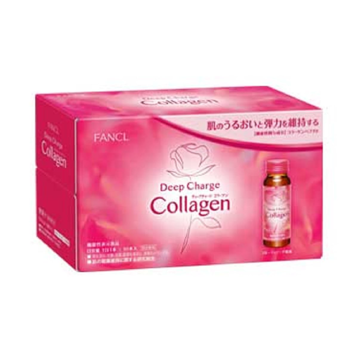 팬켈 (FANCL) 딥 챠지 콜라겐 음료 10일분 (50ml×10개) [기능성 표시 식품] (세라미드/히알루론산) 복숭아 맛