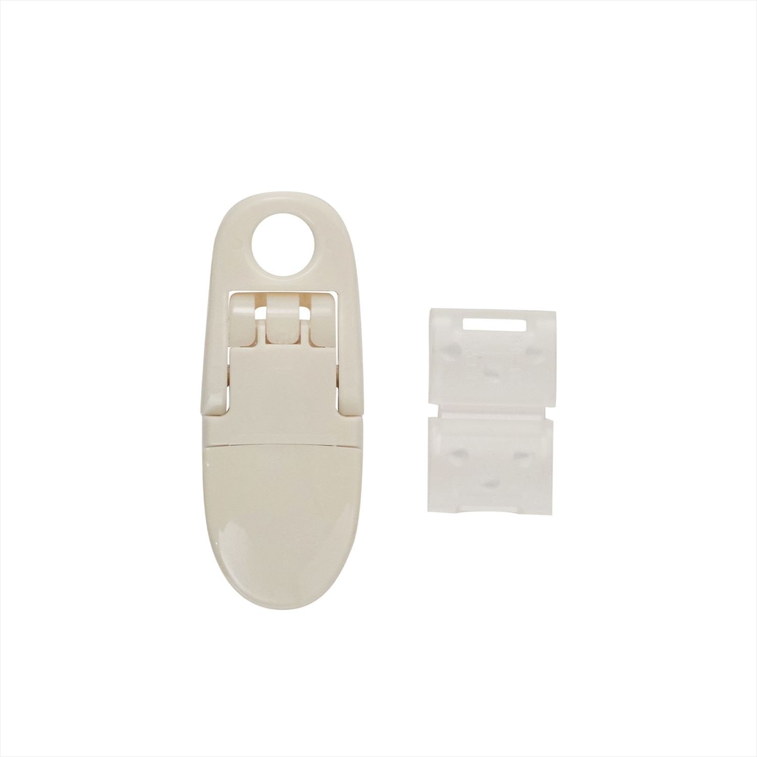 Kẹp cá KIYOHARA Sankokko cho dây tròn, lớn, 2 miếng, màu trắng SUN90-15