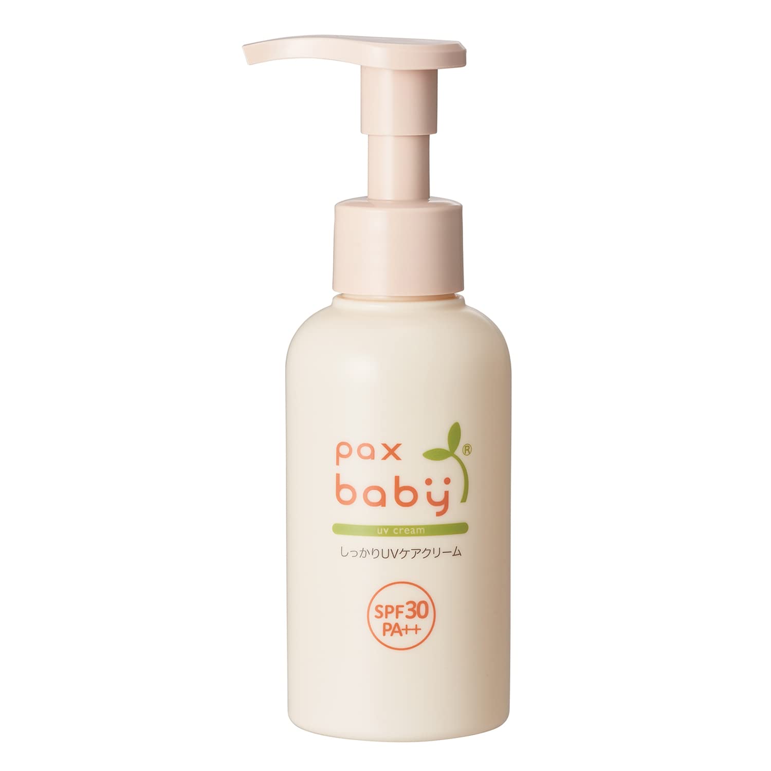 팩스 아기 확실히 UV 케어 크림 ( SPF30 PA+++ / 90g ) 아기 자외선 차단제 100% 자연 유래 성분 펌프 ( 무첨가 / 무향료 ) 태양 유지