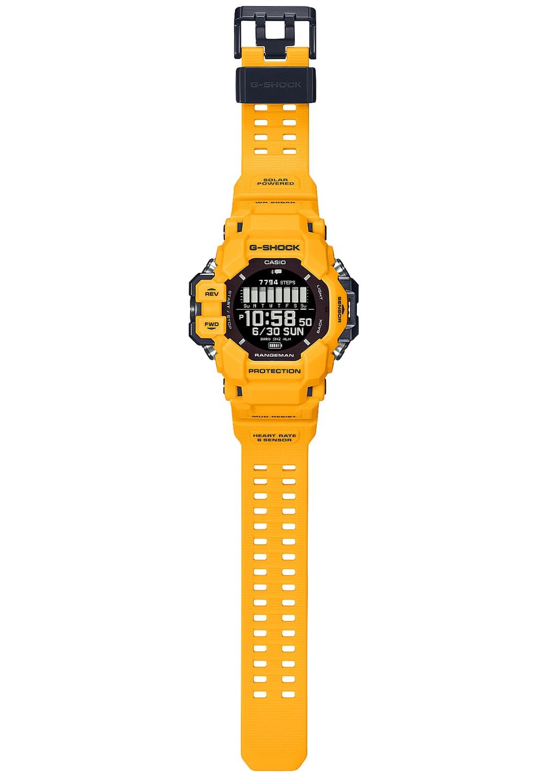 [カシオ] 腕時計 ジーショック 【国内正規品】 RANGEMAN GPS 心拍計 Bluetooth 搭載 環境配慮素材採用 GPR-H1000-9JR メンズ イエロー