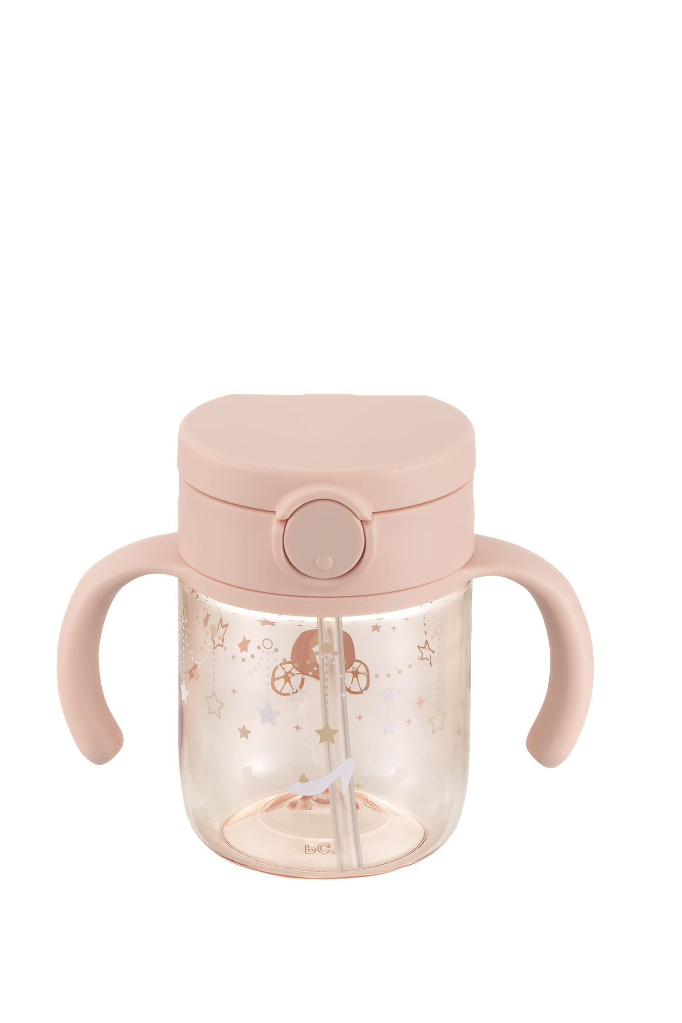 Richel Leak-proof Easy-to-clean Straw Mug Pink 200ml From 7 months You can drink until the end with the straw that comes in the front