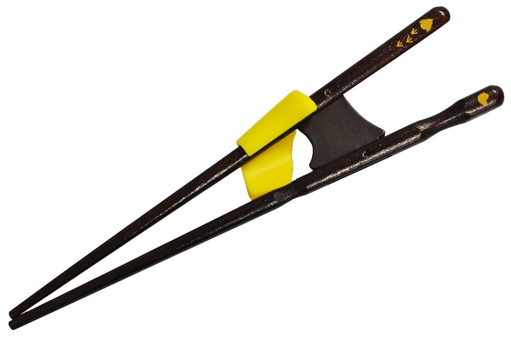 Ishida Supports how to hold chopsticks properly, chopsticks for children, 16.5cm, left-handed, black