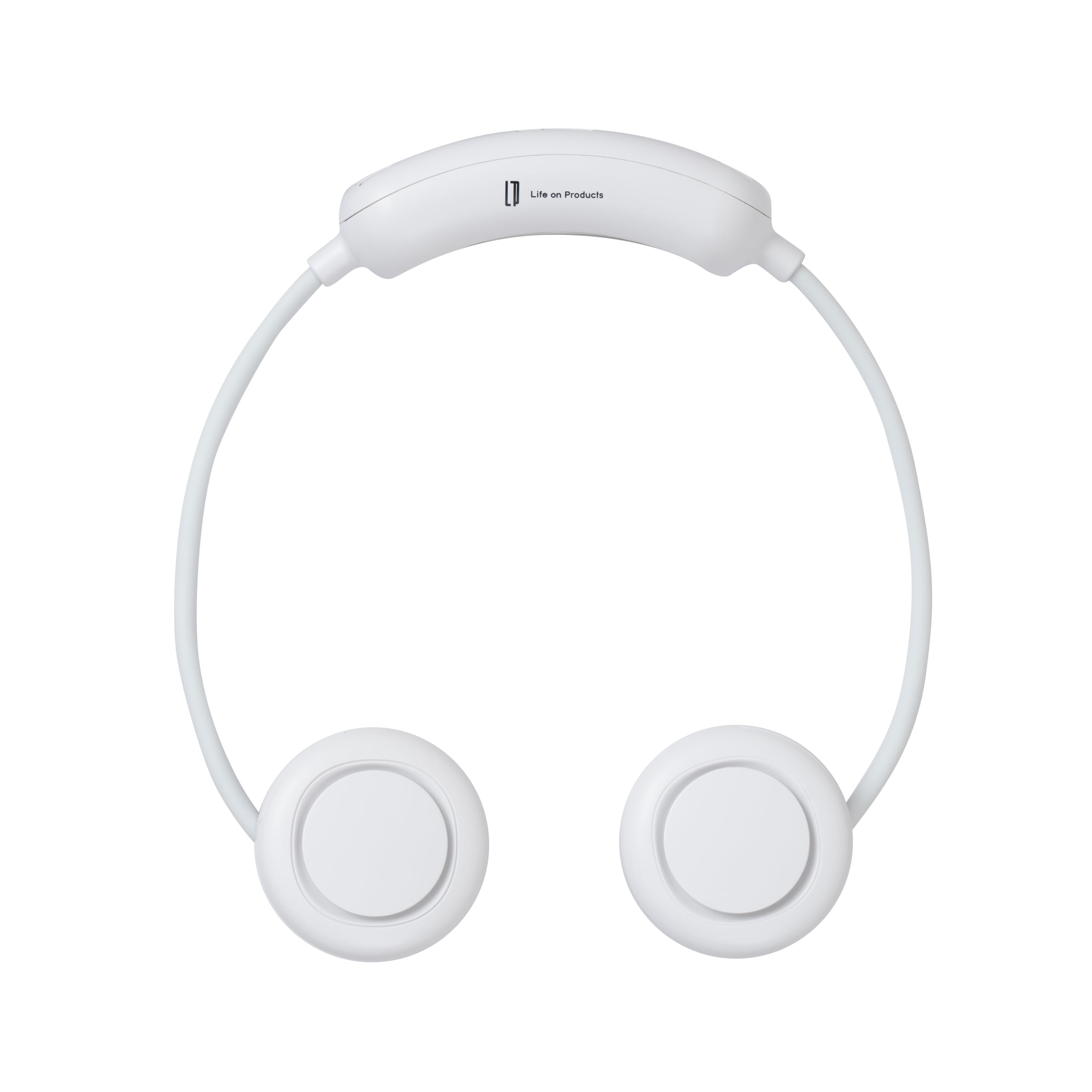 Life on Products Peltier Cooling Function Compact Neck Fan LCAF027 (LW (Lily White)) Neck Hanging Type Hands-free Cooling Plate Compact USB Charging Lightweight Heat Stroke Prevention
