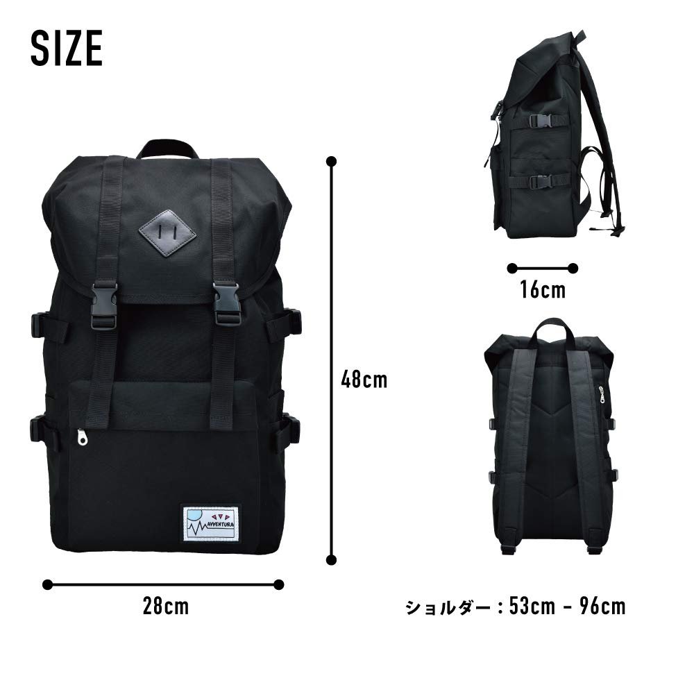 [Aventura] Nylon Mountain Backpack Women's NM-1526 Black