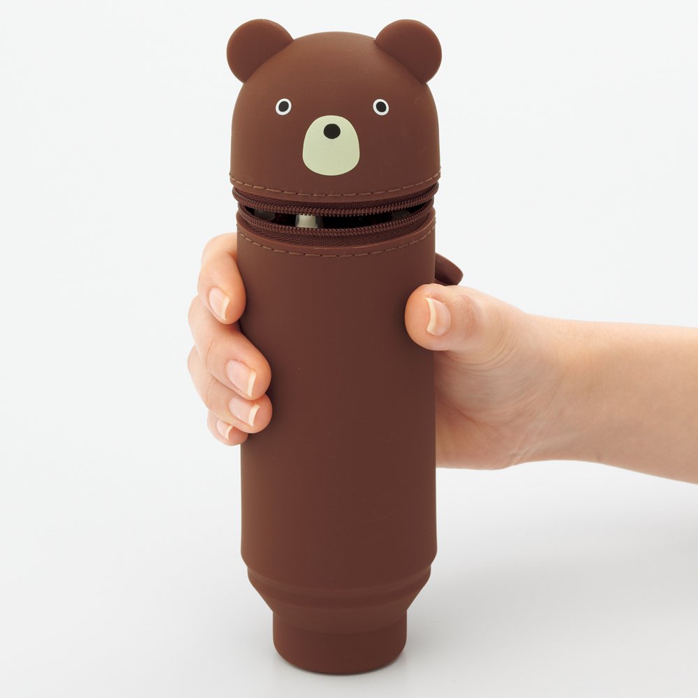 리히트 러브 스탠드 펜 케이스 푸니 랩 곰 A7712-1