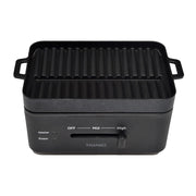 THANKO Tabletop solo grill YAKUNKSBK Single person hot plate Yakiniku plate Reduced smoke Low smoke Compact fluorine processing Easy to clean High heat Space saving