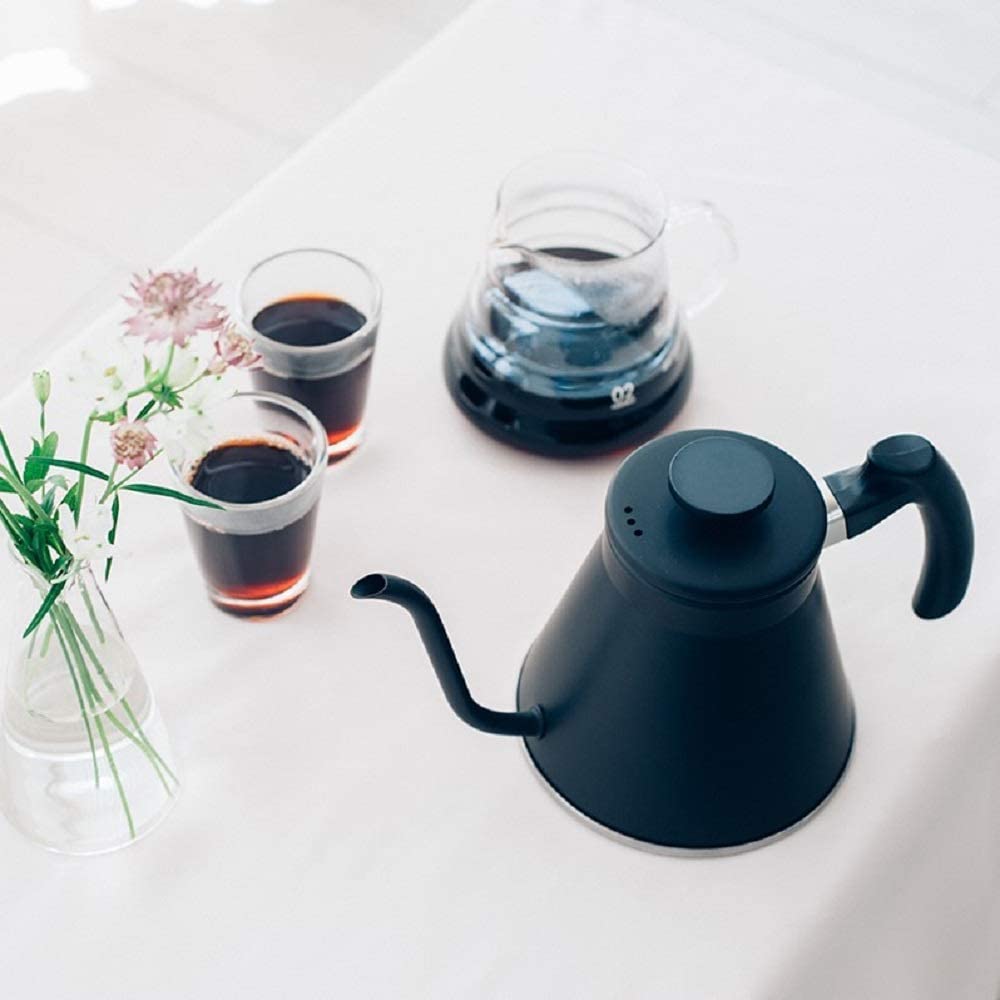 HARIO V60 Drip Kettle Fit Gas Fire/IH Compatible Practical 800ml Matte Black JapanMade by VKF-120-MB