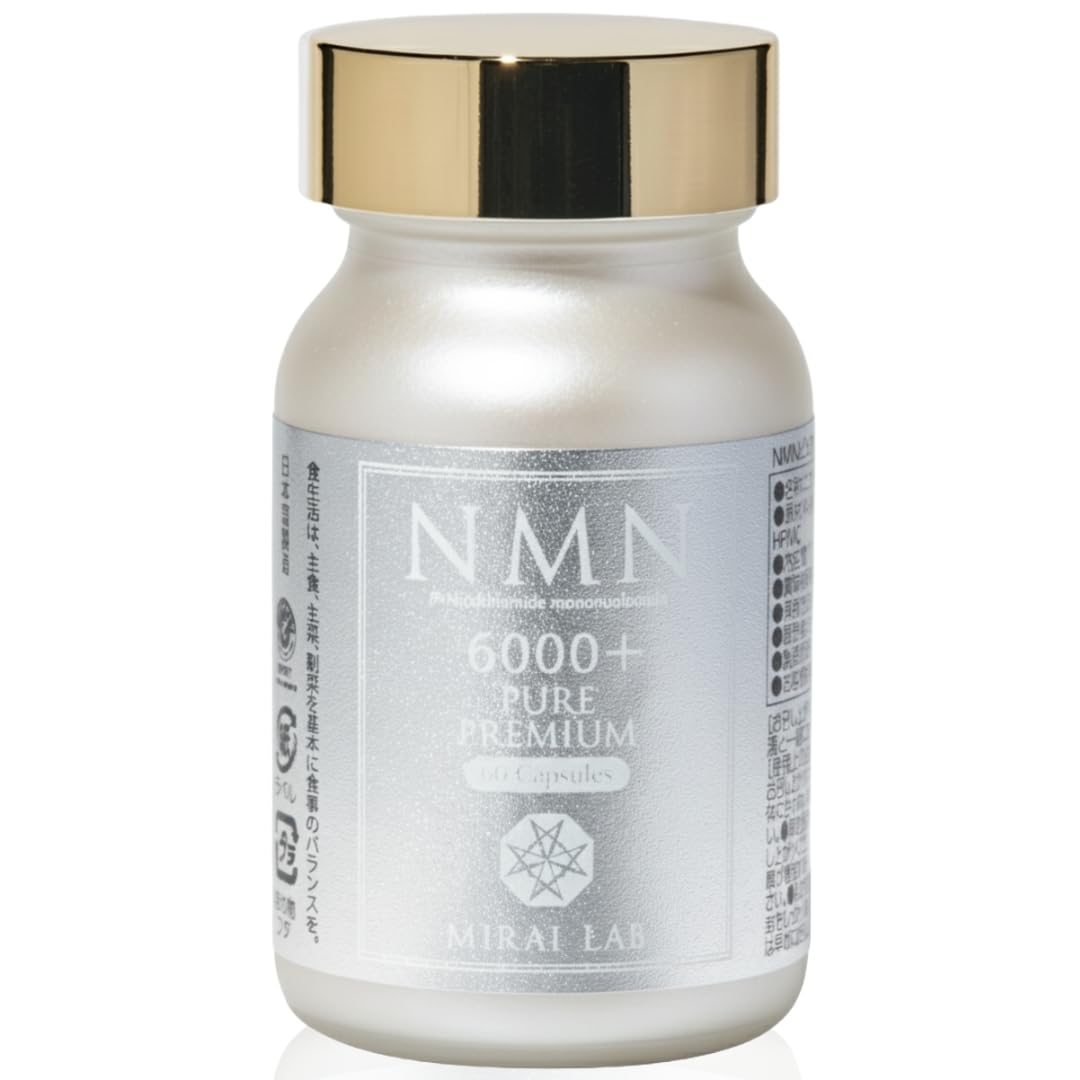 MIRAI LAB 미라이랩 NMN 서플리먼트 6000 일본제 6000mg 1알 100mg 60캡슐 30일분 단품