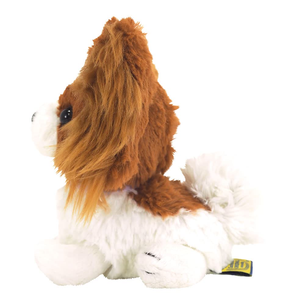 Sun Lemon Paps! Papillon Brown S 15.9×11.3×7.2cm Stuffed Animal Dog P-1992