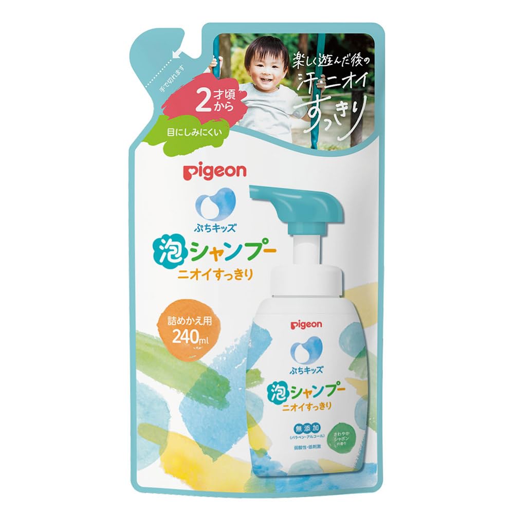 Pigeon Petit Kids Foam Shampoo Smell Refreshing Refill 240ml Soap Scent