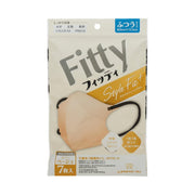 Fitty Style Fit Plus 3D Mask Regular Size Honey Beige x Black 7 Pieces