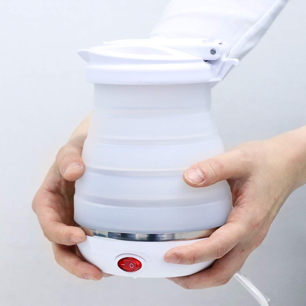 Miyoshi Foldable Electric Kettle White 800ml For 2-3 People MBE-TK03/WH