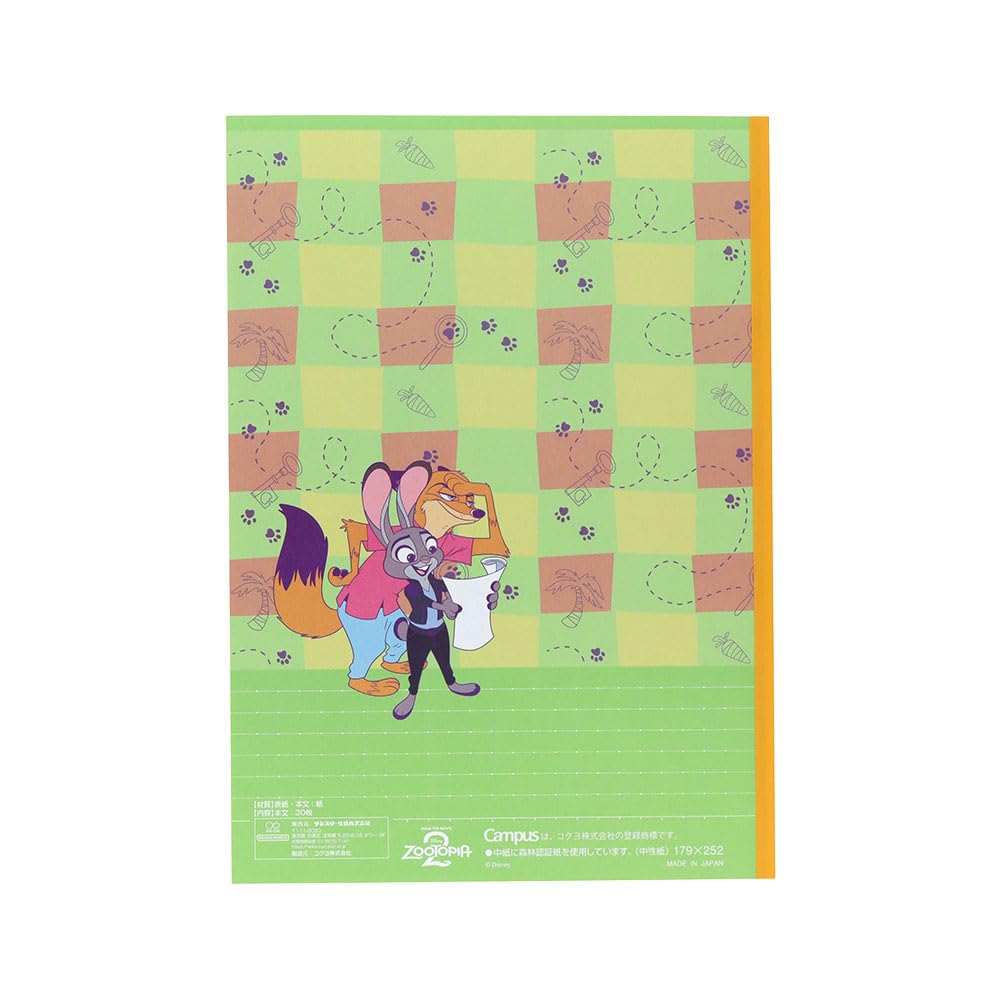 Sun-Star Stationery Disney Goods Campus Notebook 5-Book Pack Dot A-lined Disney Collection S2691779