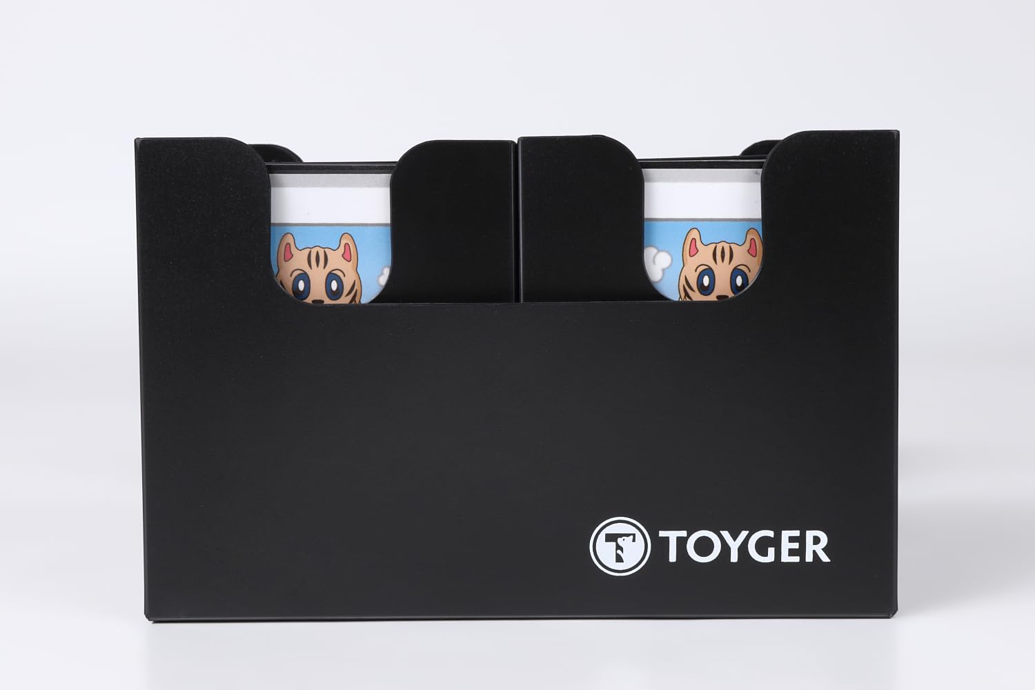 TOYGER 듀얼 데크 케이스 [중첩식의 초만능 대용량 데크 케이스] 세퍼레이터 2매 첨부(블랙)