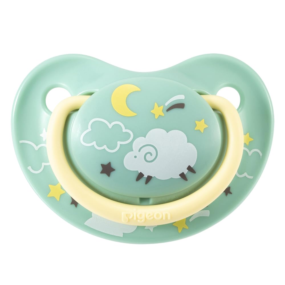 PIGEON Pacifier Fun Friends with cover for 3-6 months sheep pattern skin-friendly silicone M size