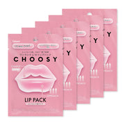 [CHOOSY] 16 Types NMF Lip Pack Ceramide Collagen Hyaluronic Acid Moisturizing Lips Plump and Firm Hydrogel Lip Pack ([5 pieces] Plump and firm type)