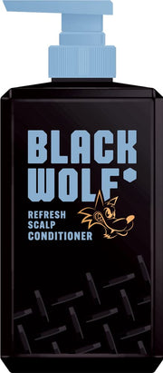 BLACK WOLF Refresh Scalp Conditioner 380mL Gives black hair a refreshing clean feeling from the roots/Moisturizes hair and scalp/Fresh citrus scent