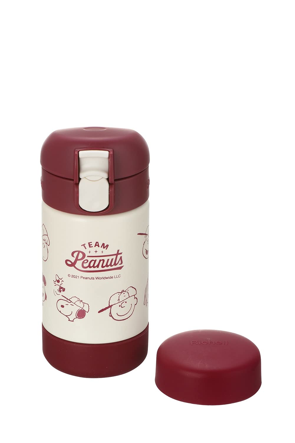 Richell Snoopy Stainless Steel Smart Mug 160 Red Around 18 Months Tumbler From Around 24 Months 120322