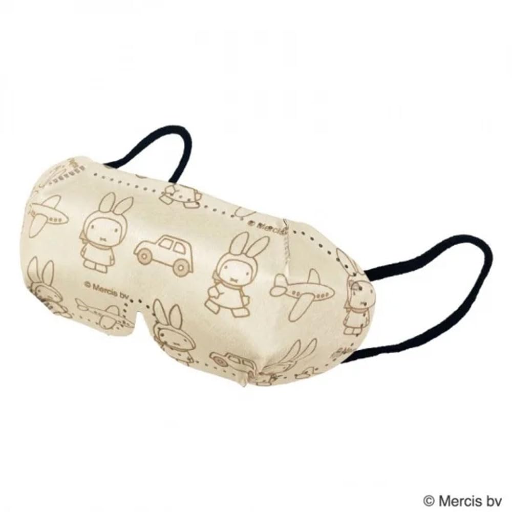 Hitomi's Rest Miffy 3D non-woven eye mask with pouch, 3 pieces