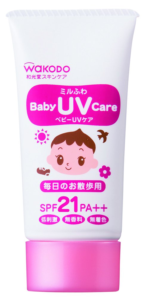 와코도 밀 푹신 아기 UV 케어 매일 산책용 SPF-21 30g