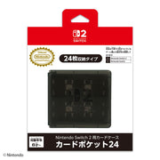 [Nintendo Licensed Product] Card Case Card Pocket 24 Black for Nintendo Switch 2