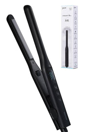 TESCOM Straight Iron Hair Iron 13mm Slim 120-200℃ Temperature Adjustment/Lock/Memory Compatible with Overseas Automatic Off Open/Close Lock Dedicated Pouch Included Cord Length 1.7m Black TS368A-K