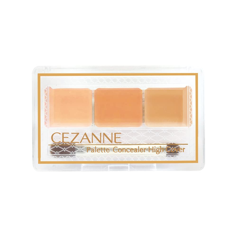 Cezanne Palette Concealer High Cover 4.5g High Adhesion 3 Colors Double End Brush Beige