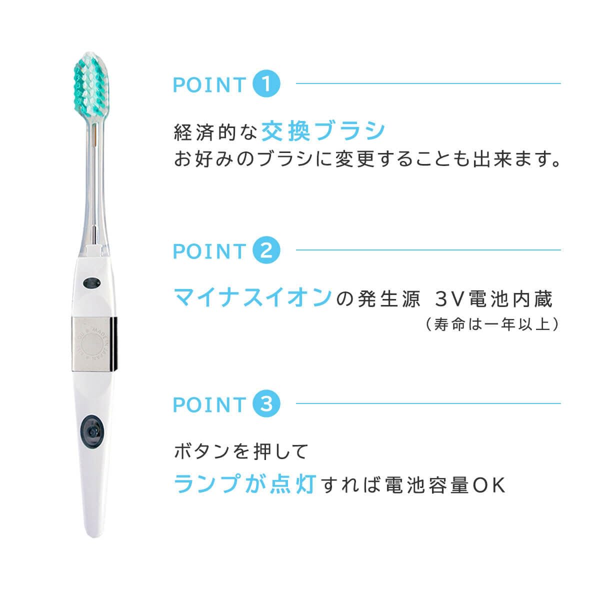 KISS YOU Ion Toothbrush Extra Fine Slim Soft Replacement Brush (2 pieces) *Color cannot be selected