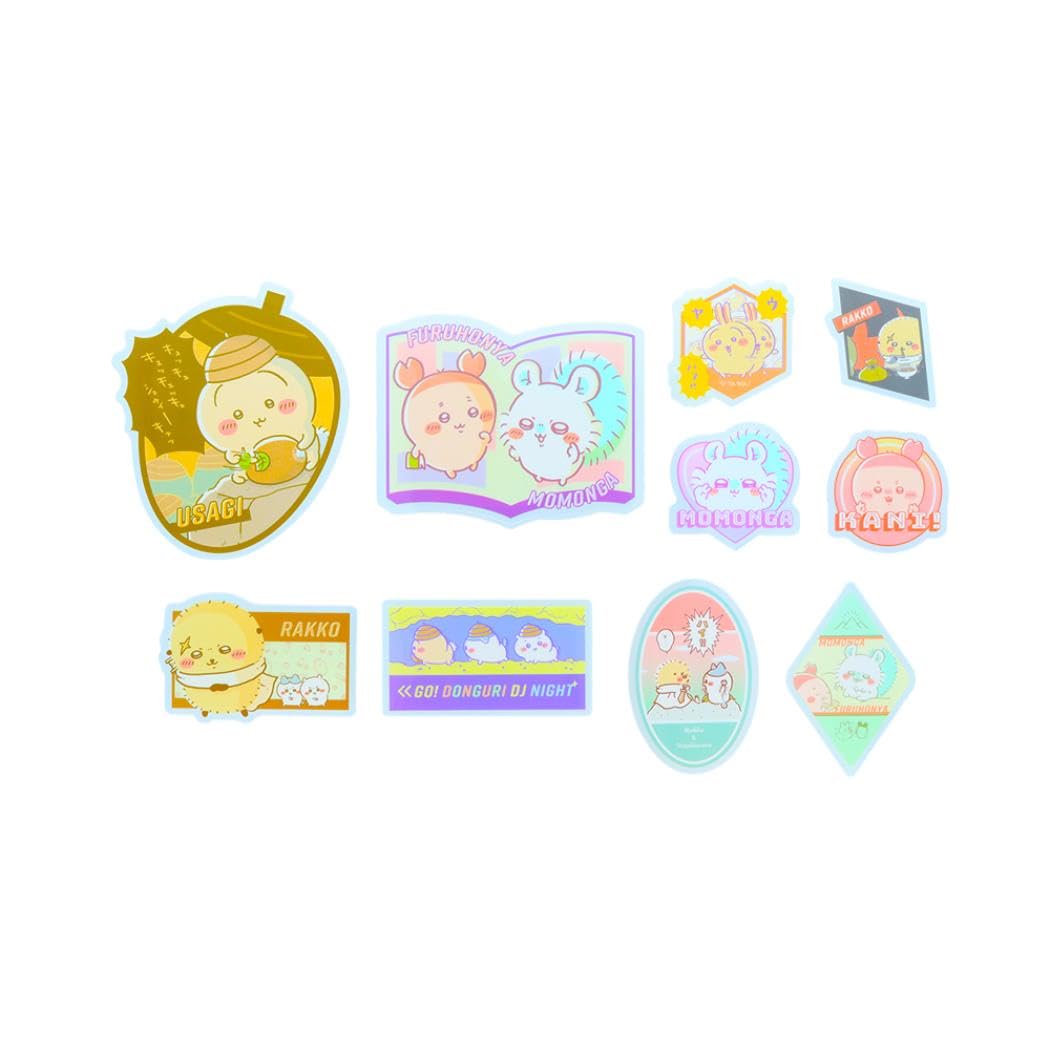 Sun-Star Stationery Chikawa Sticker Removable Comic Scene Yellow S8591660
