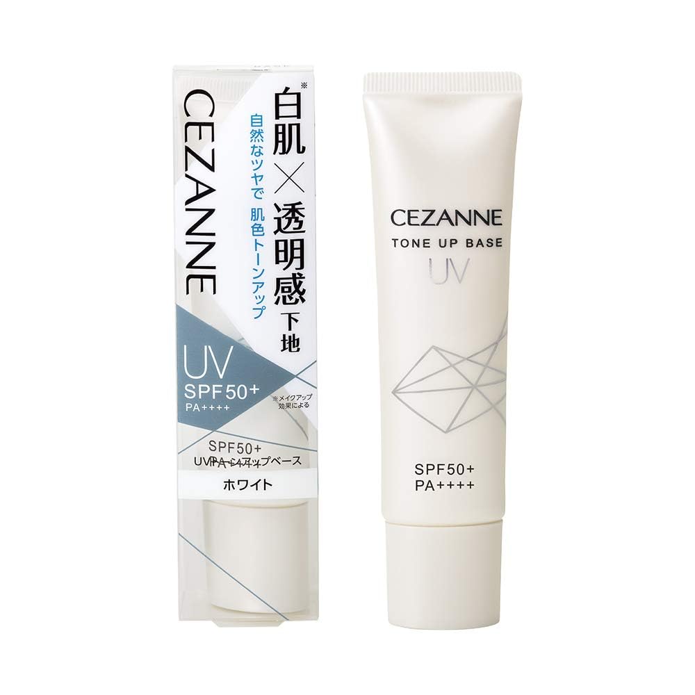 Cezanne UV Tone Up Base White 30g Makeup Base White Skin SPF50+/PA++++ Waterproof 30g (x 1)