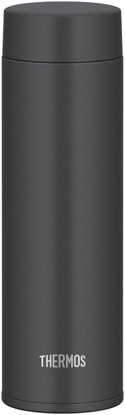 【선과 패킹 일체형·식세기 대응】 서모스 수통 진공 단열 휴대용 머그잔 480ml 스모크 블랙 구석구석까지 간단하게 씻을 수 있는 모든 파트 식세기 OK 스테인리스 보틀 경량 컴팩트 JOQ-481 SMB