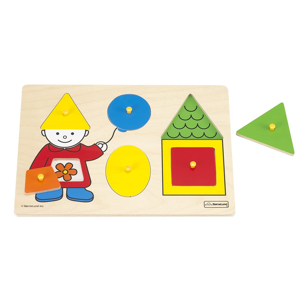 BorneLund Original First Shape Puzzle [6 pieces] Around 2 years old HY711890