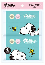 일본 제지 크레시아 클리넥스 로션 포켓 스누피 10조×4개 팩