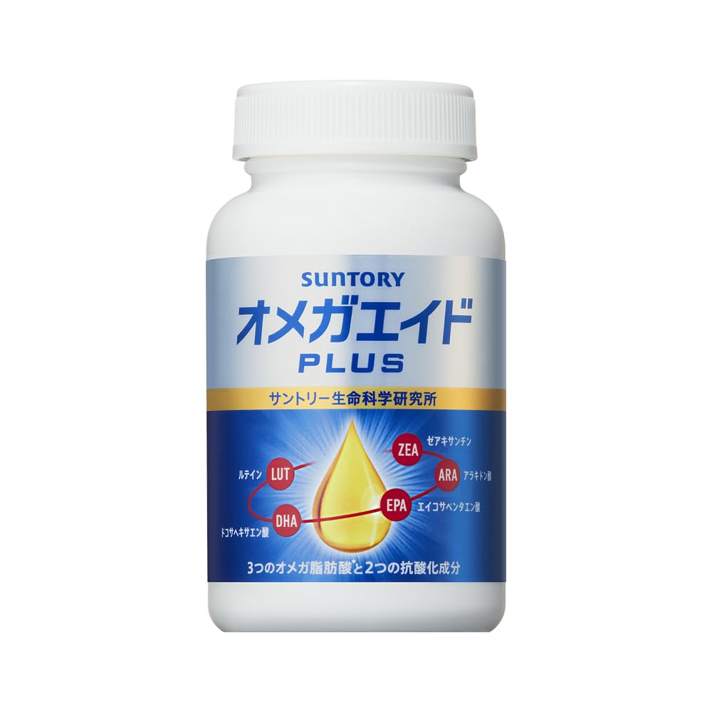 Suntory Omega Aid PLUS Food with Function Claims Omega3 Omega3 Omega Fatty Acid Supplement (360 tablets/approx. 60 days supply)