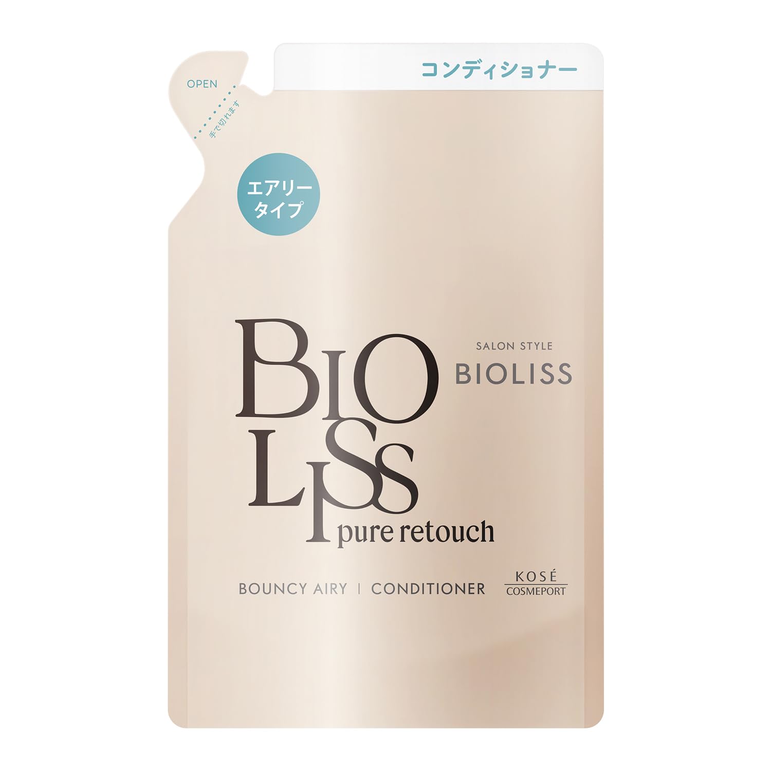 SALON STYLE Biolis Pure Retouch Peta Fuwa Dầu xả Refill 340mL Loại thoáng khí Fluffy