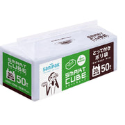 Japan Sanipak [Bulk Purchase] Plastic Bag Smart Cube with Handle Translucent 30L 50 pieces SC39 x 4 pieces