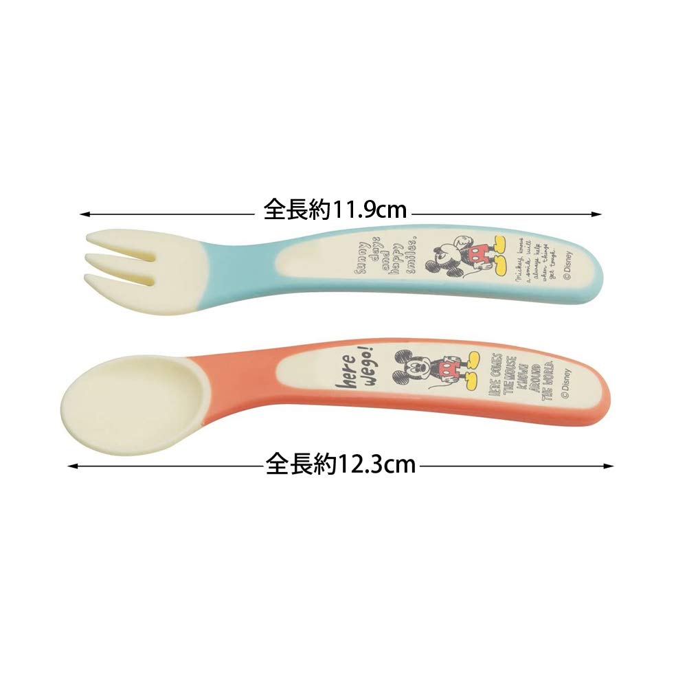 SKATER Spoon Fork Set Mickey Mouse Sketch SFB2