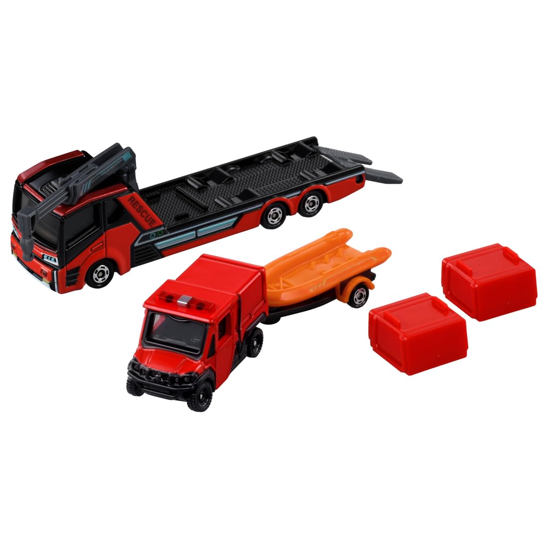 TAKARA TOMY Tomica 长型 Tomica 132 号森田小型越野消防车红色瓢虫和运输车迷你汽车玩具适合 3 岁以上