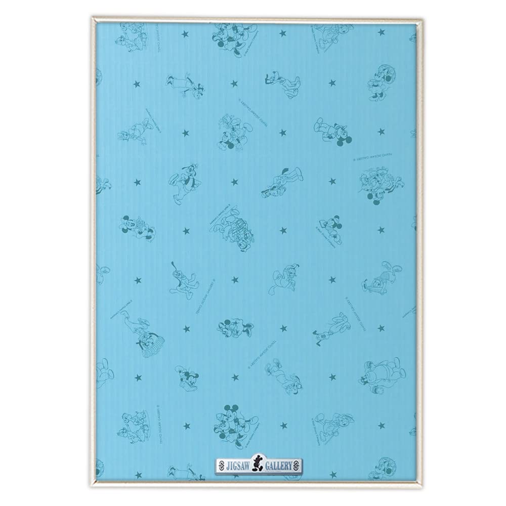 Tenyo [Made in Japan] Aluminum puzzle frame Disney exclusive safety panel for 500 pieces White (35x49cm) One-touch front opening method with locking function Mickey emblem plate hanging string hook included
