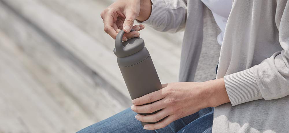 KINTO Day Off Tumbler 500ml Dark Gray Vacuum Double Structure Heat Retention Cold Retention Water Bottle 21096