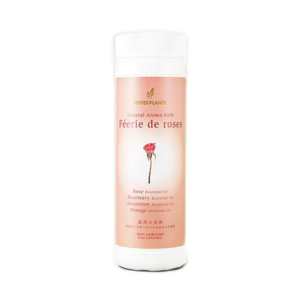 Quasi-drug Medicinal Bath Salts HYPER PLANTS Natural Aroma Bath Feride Rose 500g HFR023