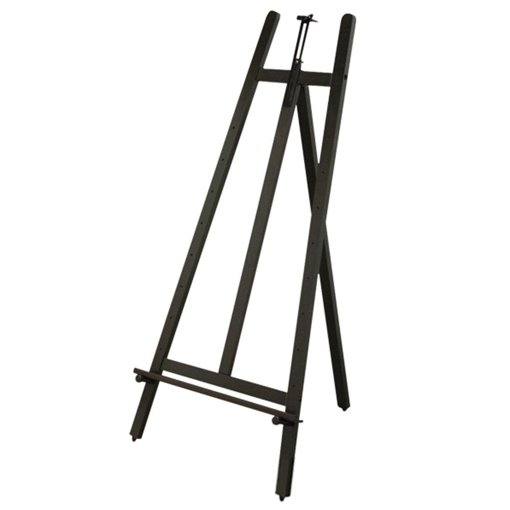 Iris Ohyama Easel Wooden Height Adjustable Width 60 x Height 126 x Depth 61cm Dark Brown Load Capacity: 5kg Painting Sign Poster 1300 ESL-2